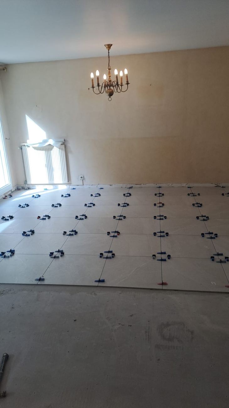 Pose de carrelage intérieur