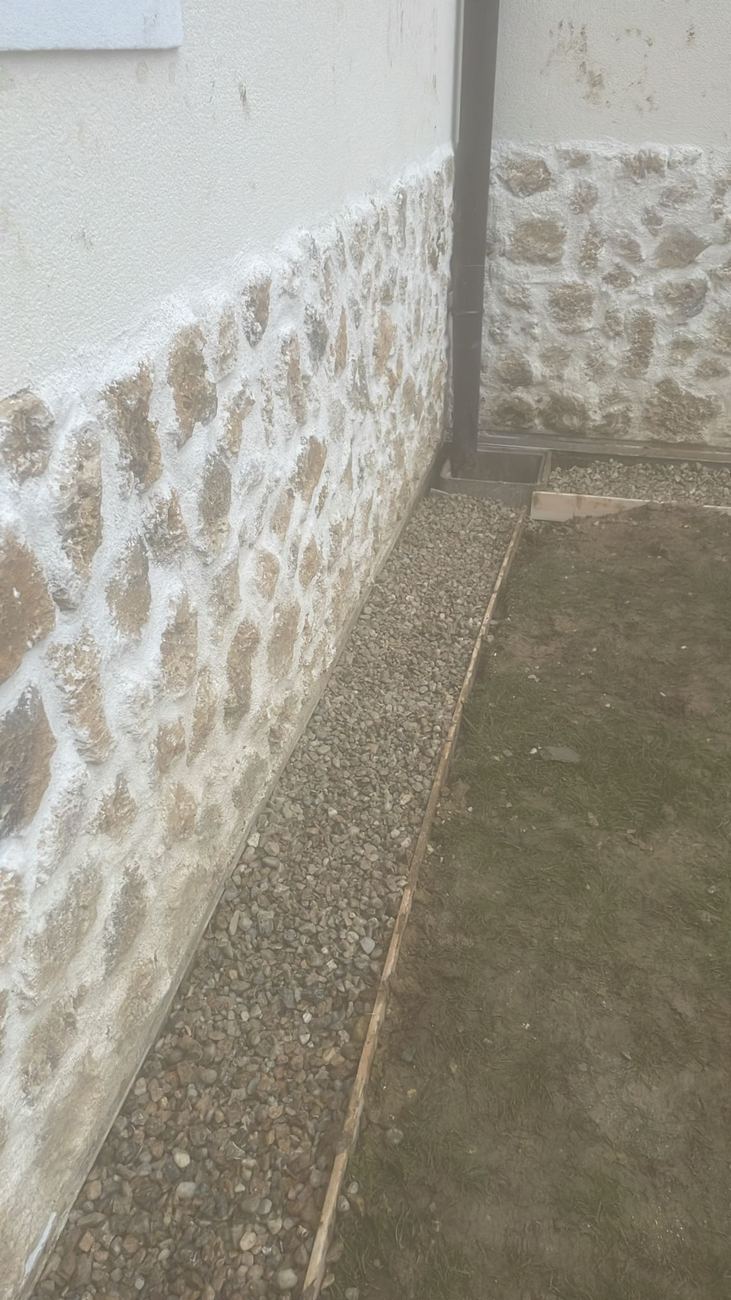 Façade pierre / drainage